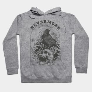 Edgar Allan Poe, Nevermore Raven Bookish Hoodie